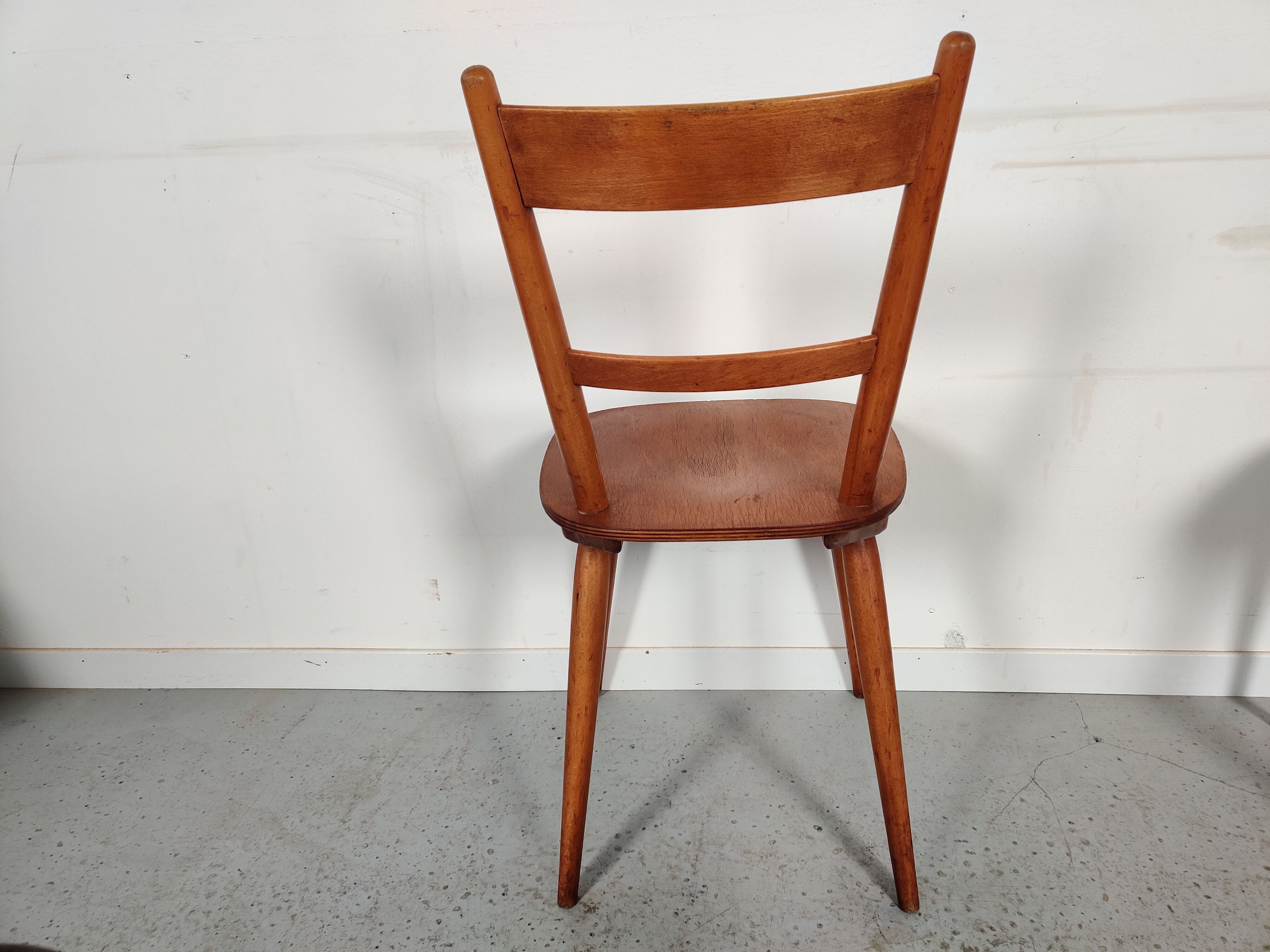 8 vintage bistro chairs 60s