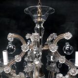 Old chandelier with 10-branch tassels