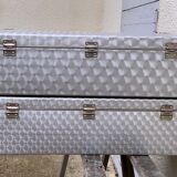 Vintage aluminum suitcases 1950