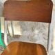 Set of 4 mismatched old school style chairs
