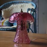 Mushroom lamp in rosaline