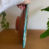 Large turquoise Moroccan dish