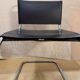 Chaise cantilever MR10, design Mies van der Rohe, cuir et chrome, années 1970