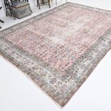8' x 11' Pink Turkish Vintage Rug - 247x349 cm