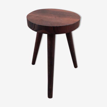 Tabouret tripode en bois