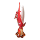 Vase Soliflore/Figurine Poisson Espadon en verre d Art soufflé Murano Italie. Haut 29 cm