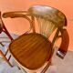 Set of 2 Bar Stools Restaurant Pub Tavern Curved Wood