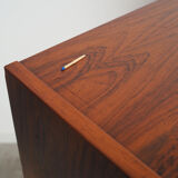 Bibliothèque en palissandre, design danois, années 1970, production: Hundevad