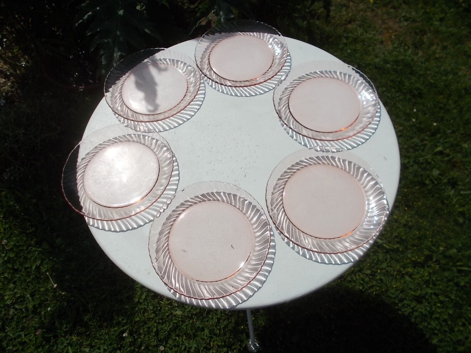 6 arcoroc france dessert plates