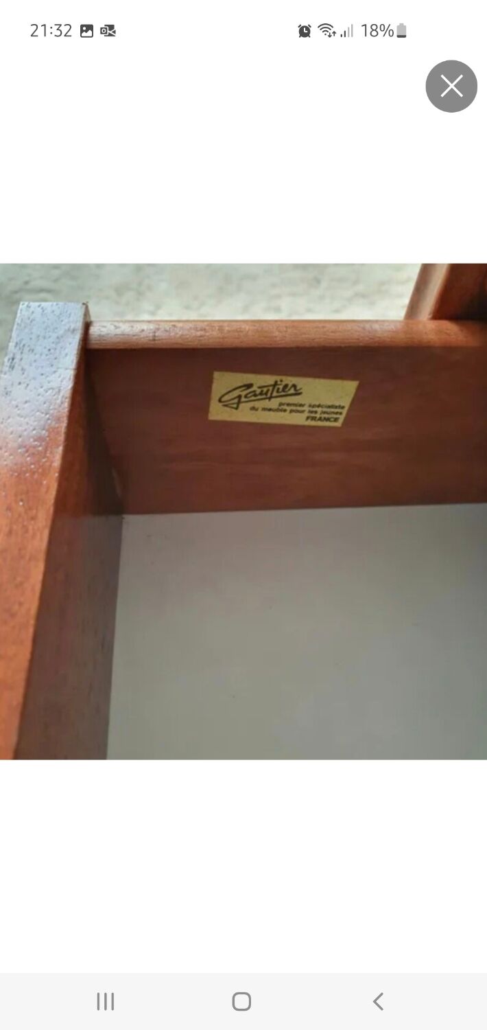 Commode basse style marine