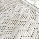 Dessus de lit en laine tricoté vintage 220x240