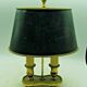 Lampe bouillotte en tole et bronze
