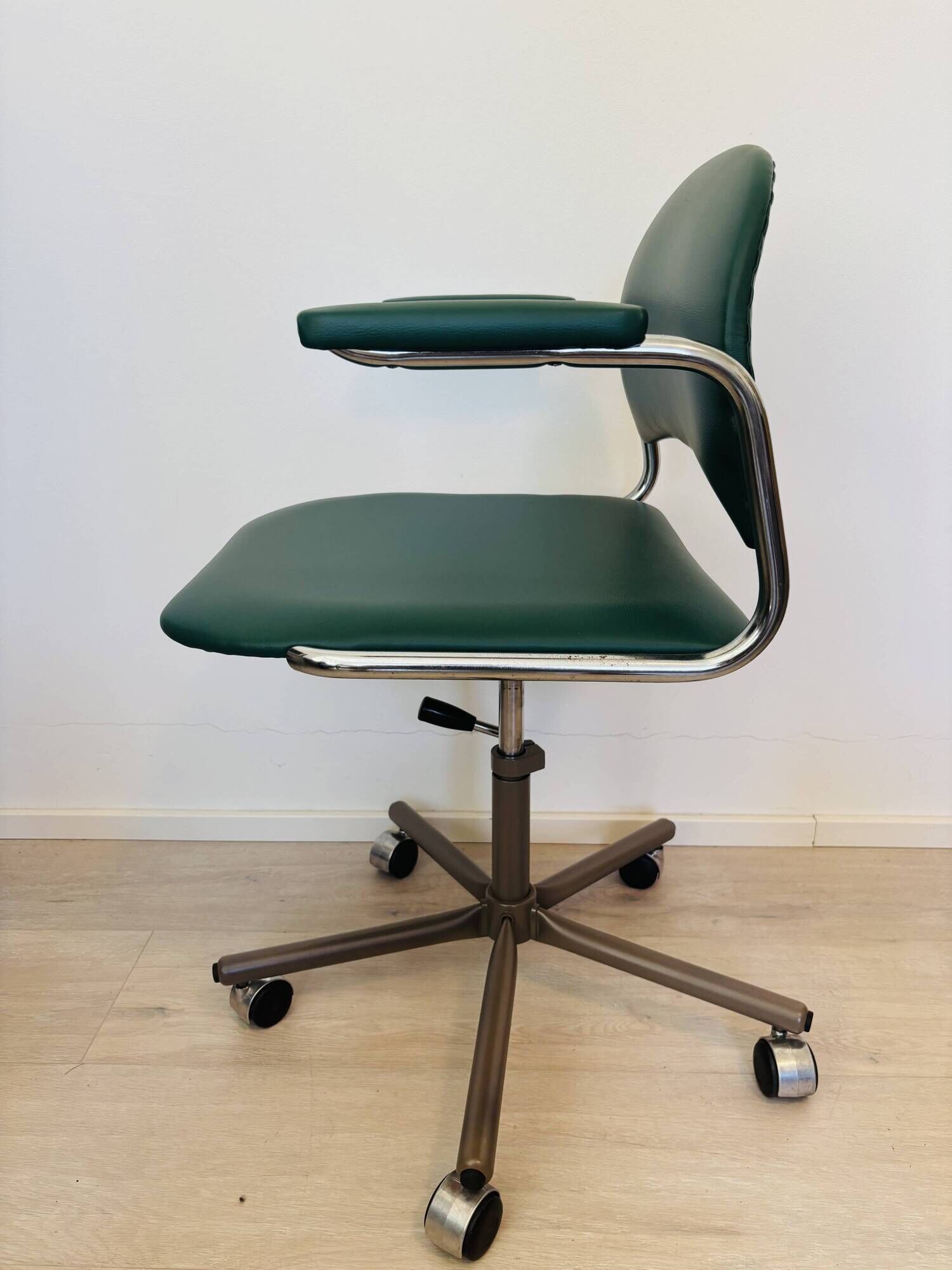 Vintage Dark Green Office Chair by Kovona K-107, Czechoslovakia 1970’s