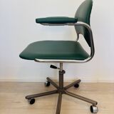 Vintage Dark Green Office Chair by Kovona K-107, Czechoslovakia 1970’s