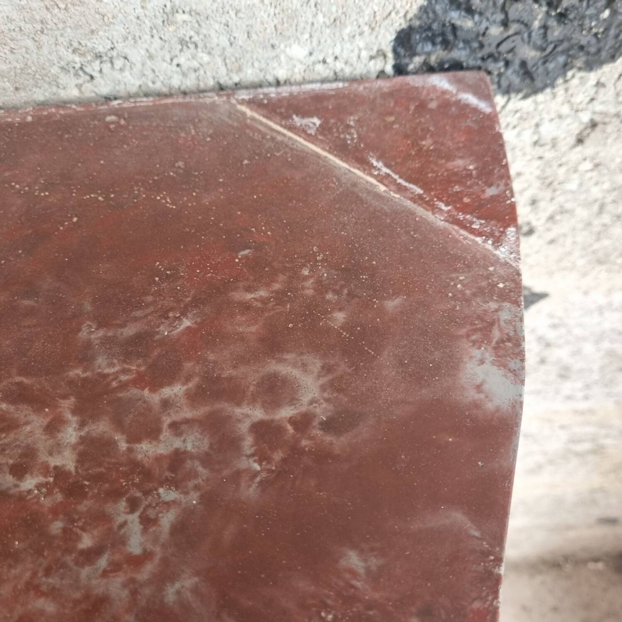 Marble fireplace mantel from 1950.