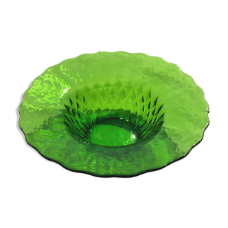 Green glass cup