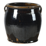 Hú - Black enamelled Chinese confit pot no. 1