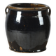 Hú - Black enamelled Chinese confit pot no. 1
