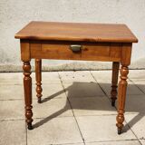 Cherry wood side table and small desk