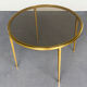 Hollywood Regency coffee table in brass and glass by Vereinigte Werkstätten, Germany, 1960s