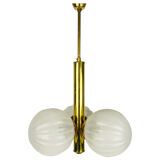 Golden Kaiser chandelier with 3 arms, Germany, 1960s