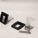 Pair of plexiglass hooks 70s