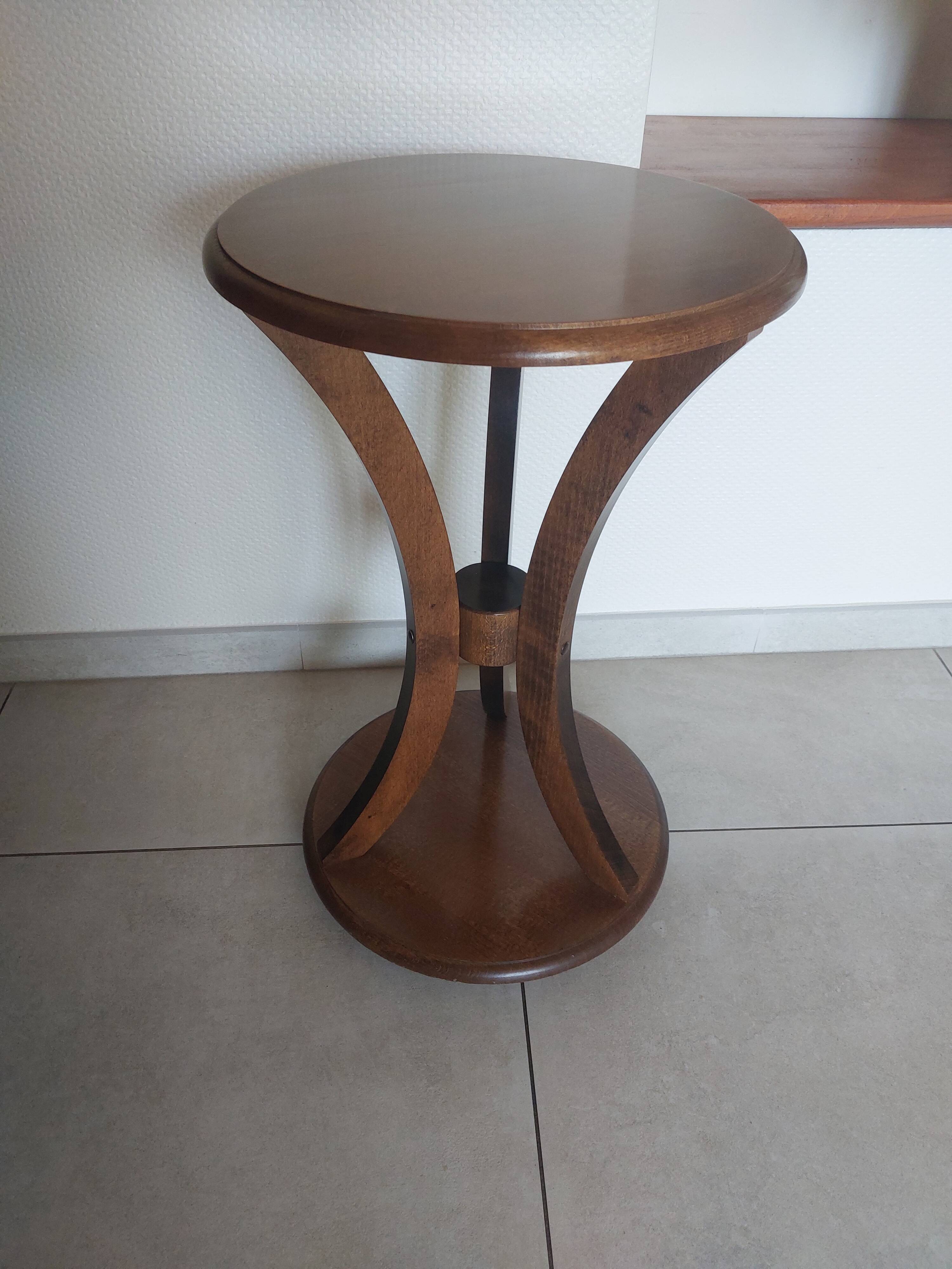 small round side table, end table