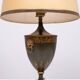 Beautiful metal green-painted tôle table lamp 1960s france