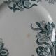 Lot of 6 flat plates Saint Amand Amand in Amandinoise, décor Iris, 1900