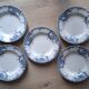 Set of 5 Dolphin plates BFK 1920