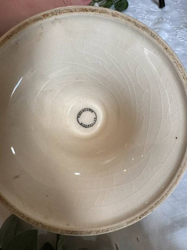 Vintage footed fruit bowl