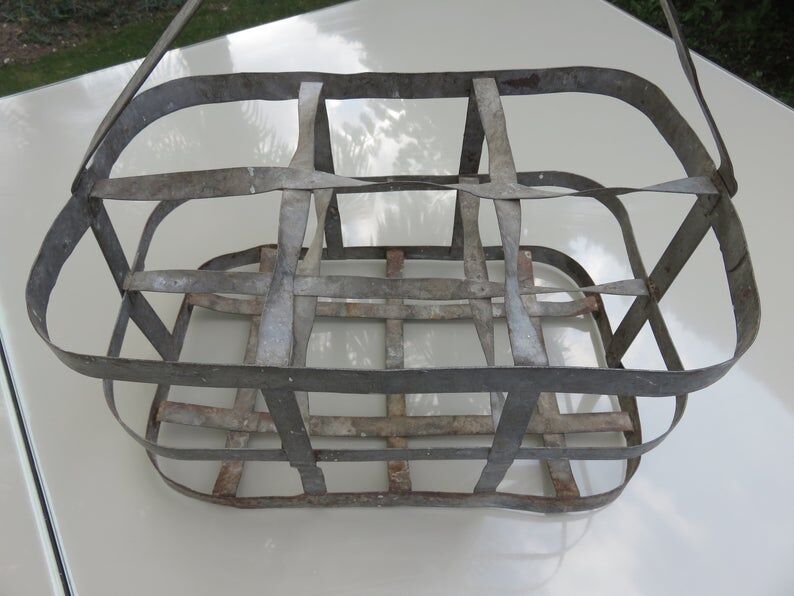 Zinc bottle holder dating from the 30s 40s