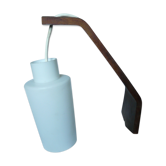 Wall light vintage philips wood and opaline