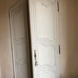 2 cabinet doors in oak period 19th century.