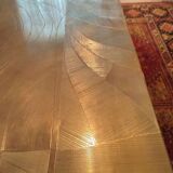 Brass coffee table engraved by Christian Krekels