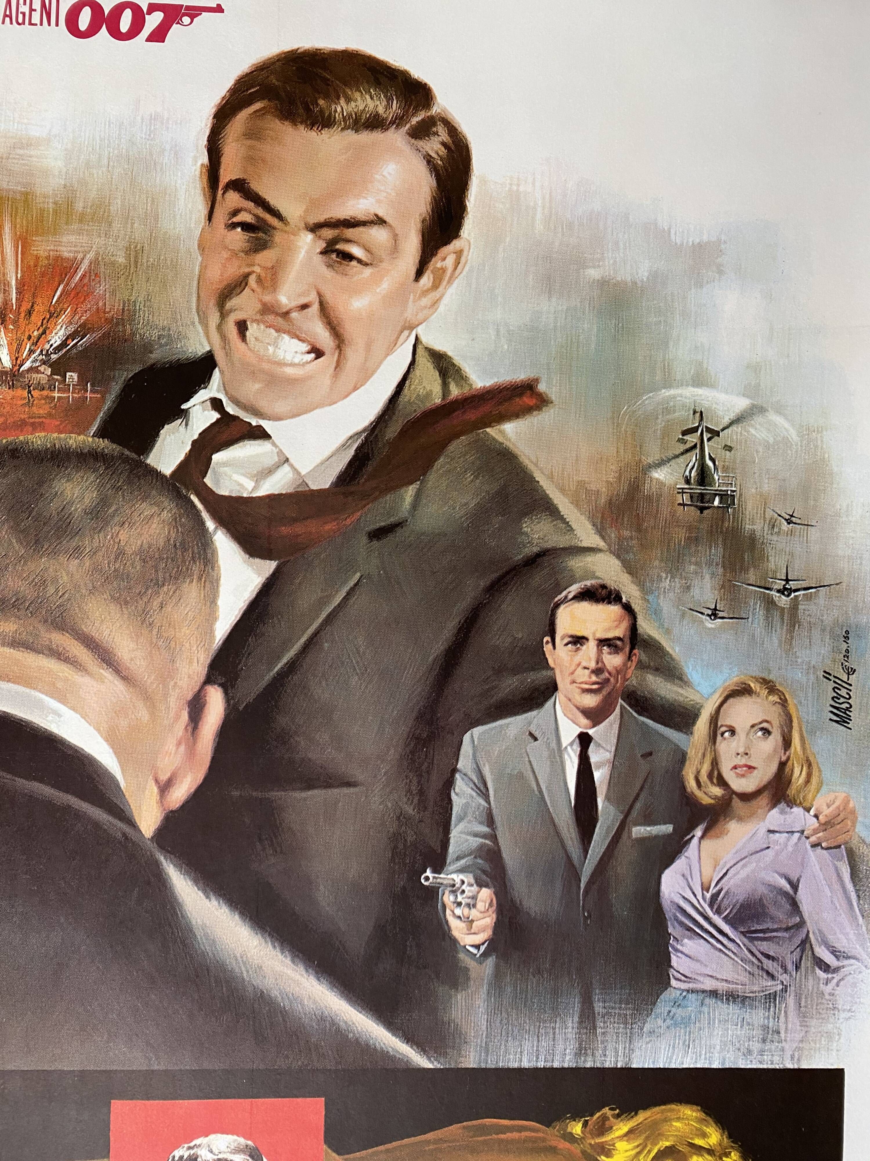Movie poster "Goldfinger" Sean Connery, James Bond 120x160cm 1970