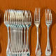 Christofle Perles, 72-piece cutlery set in silver-plated metal, excellent condition.