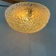 Vintage glass ceiling light by Helena Tynell for Glashütte Limburg