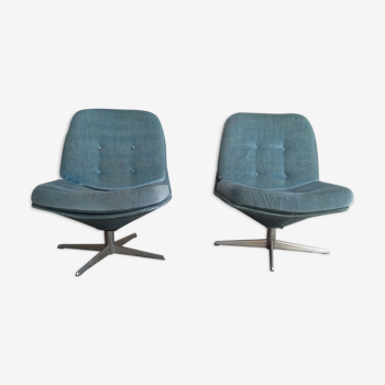 Pair of 20th design armchairs