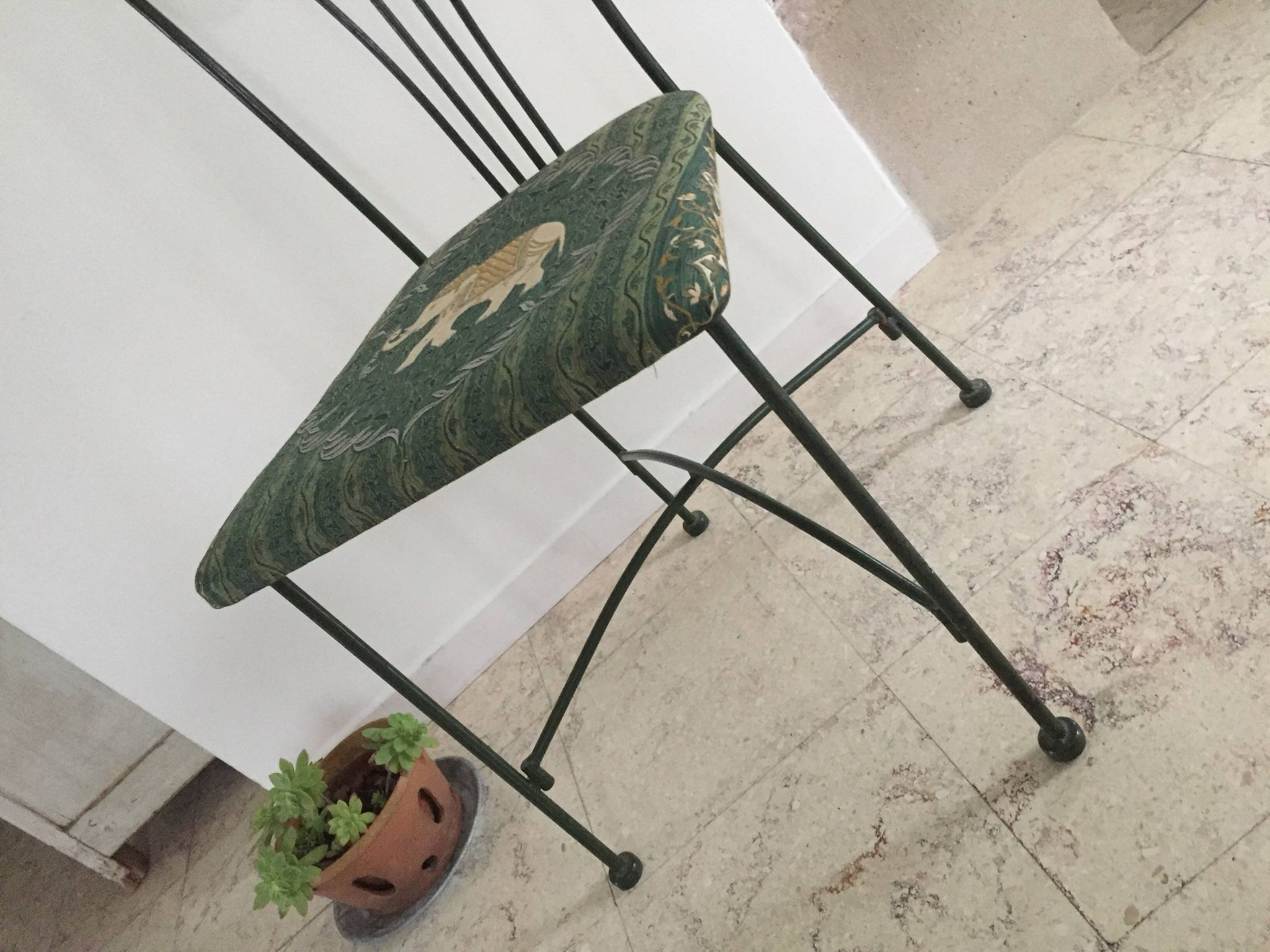 Vintage Wrought Iron Garden Chair