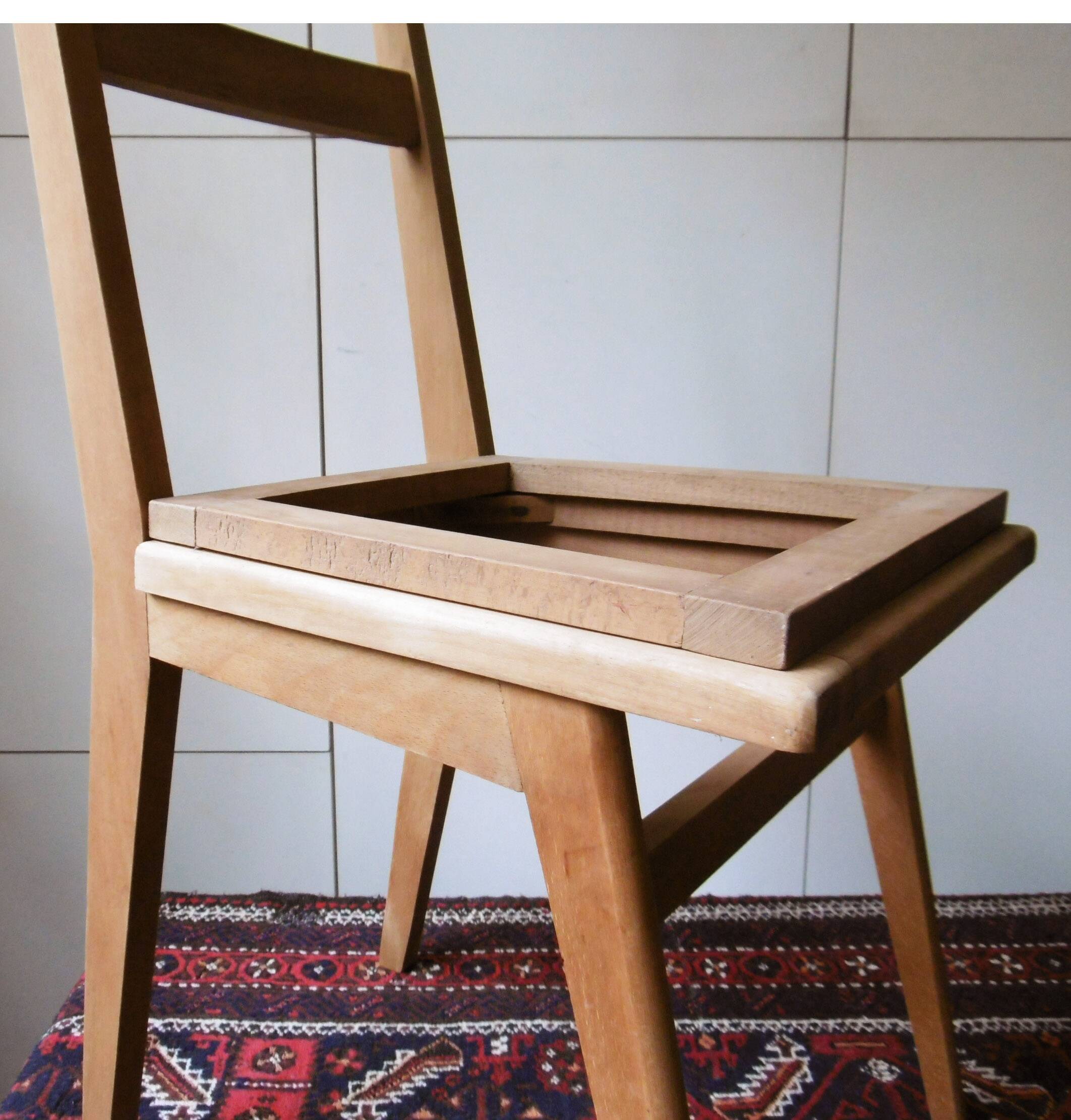 Pair of chairs 50-60 to upholster and skate