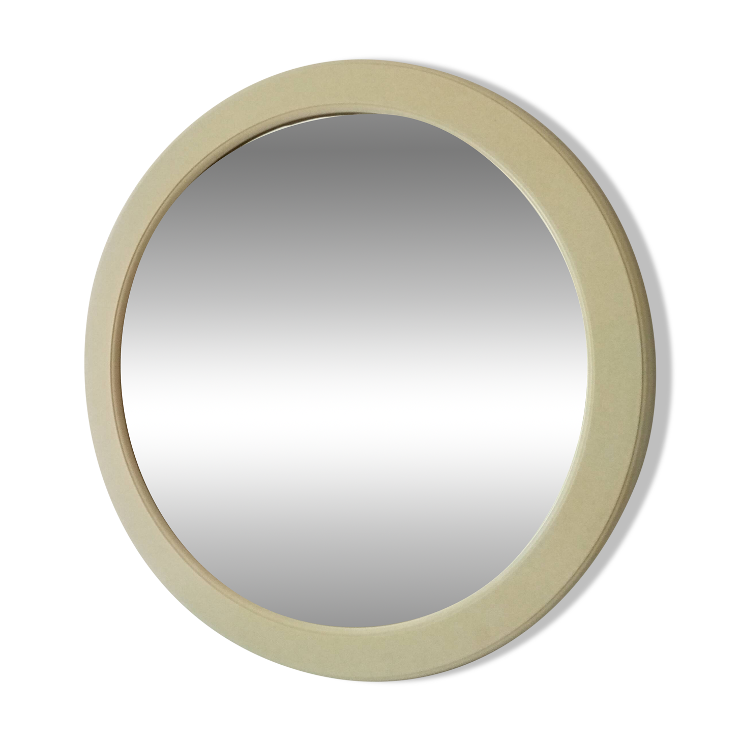 Vintage round mirror from the 70s/80s.