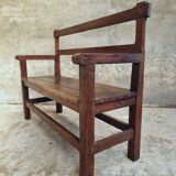 Antique oak bench hall bench 105 cm