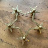 Brass star bougeoir