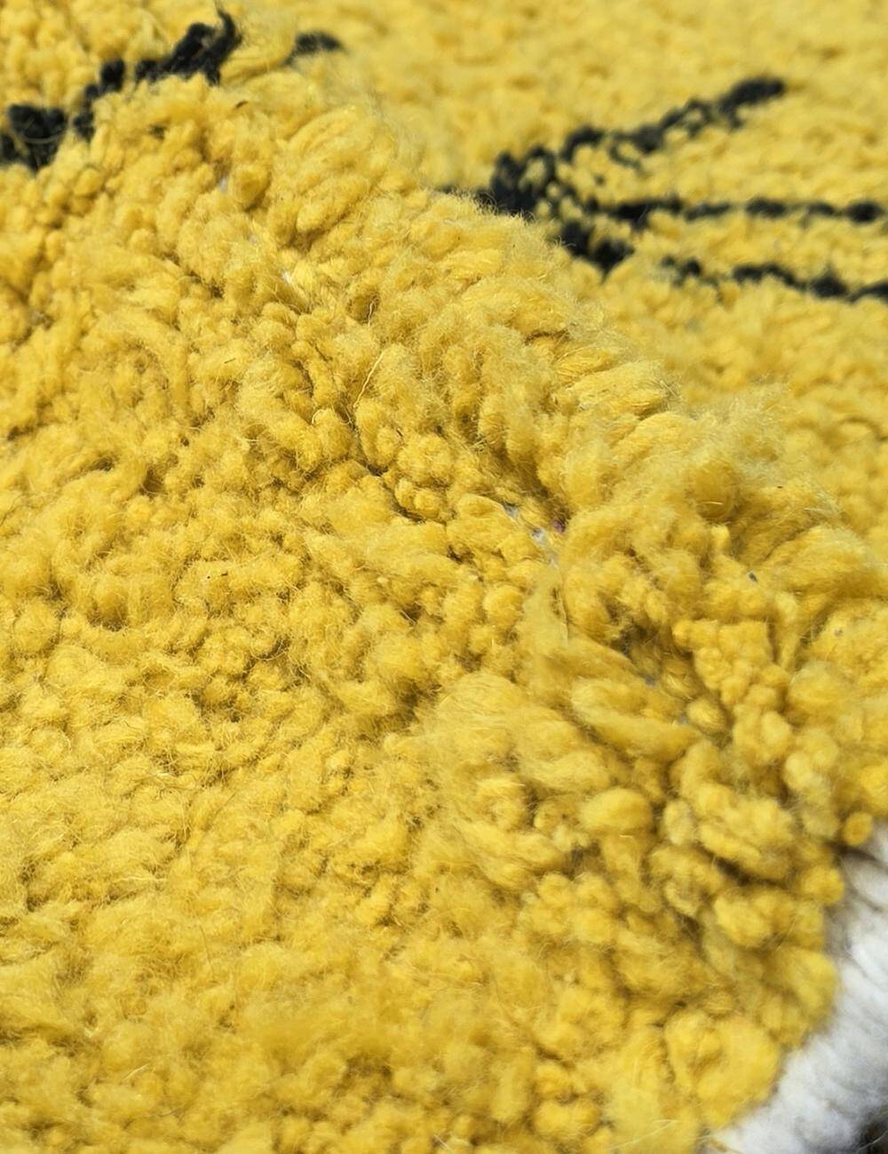 Tapis jaune Berbère - 254 x 190 cm