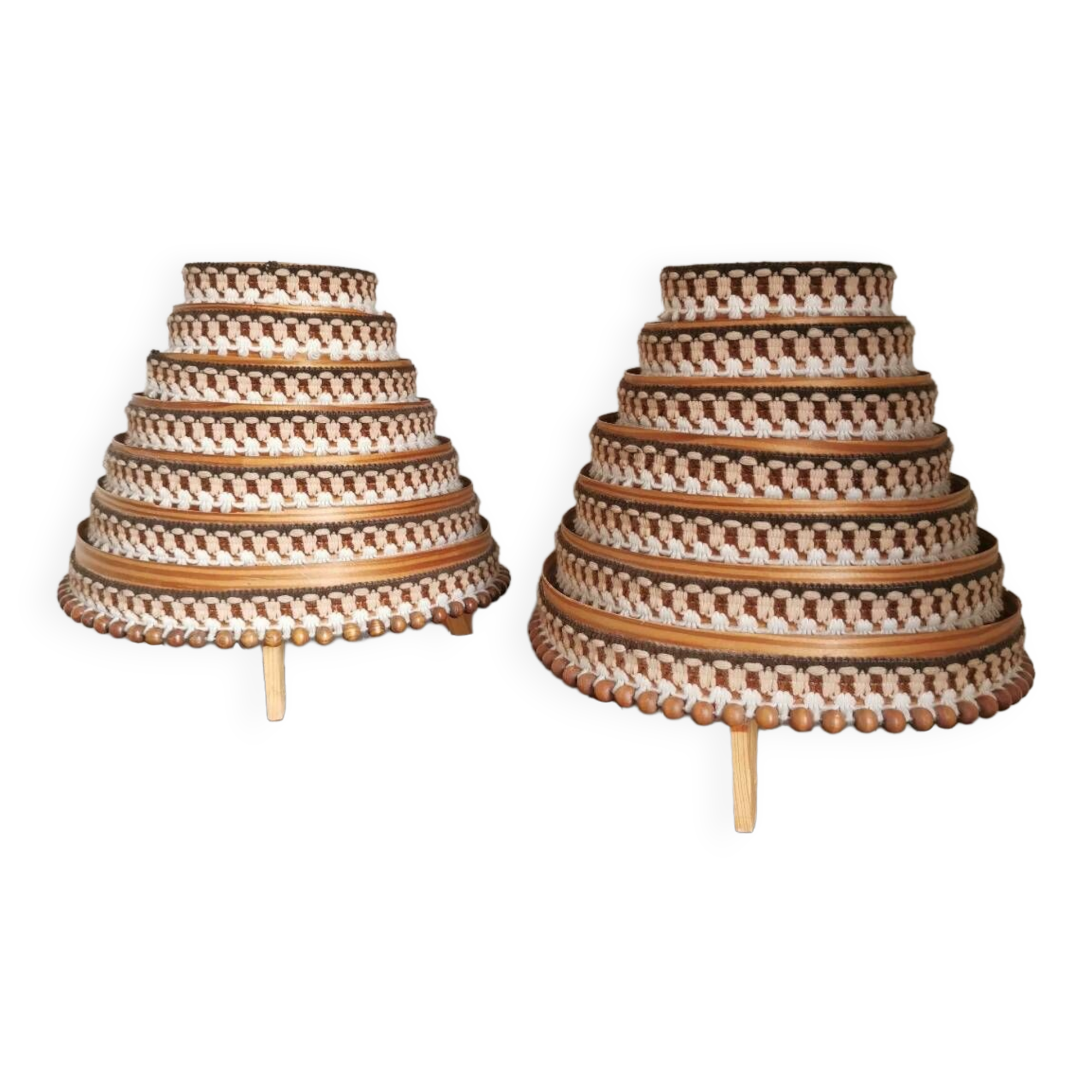 Pair of Scandinavian bedside lamps