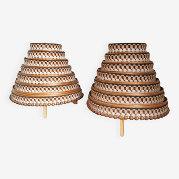 Paire lampes chevet scandinaves