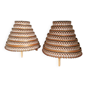 Pair of Scandinavian bedside lamps