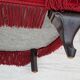 Fauteuil années 1950 design danois velours cerise