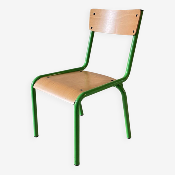 SCHOOL CHAIR for KIDS Green VINTAGE